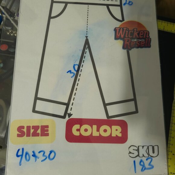 Polo Ralph Lauren Mens Hampton Straight Blue Denim Jeans Size 40x30 RL Logo - Picture 7 of 7